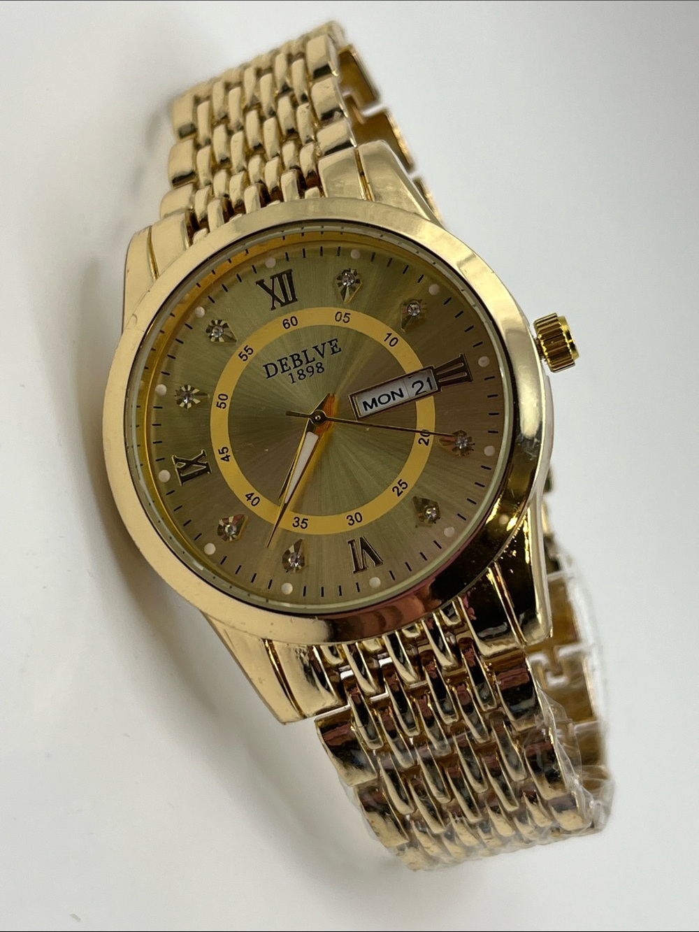 Gold-Tone Men's Day-Date Bracelet Watch